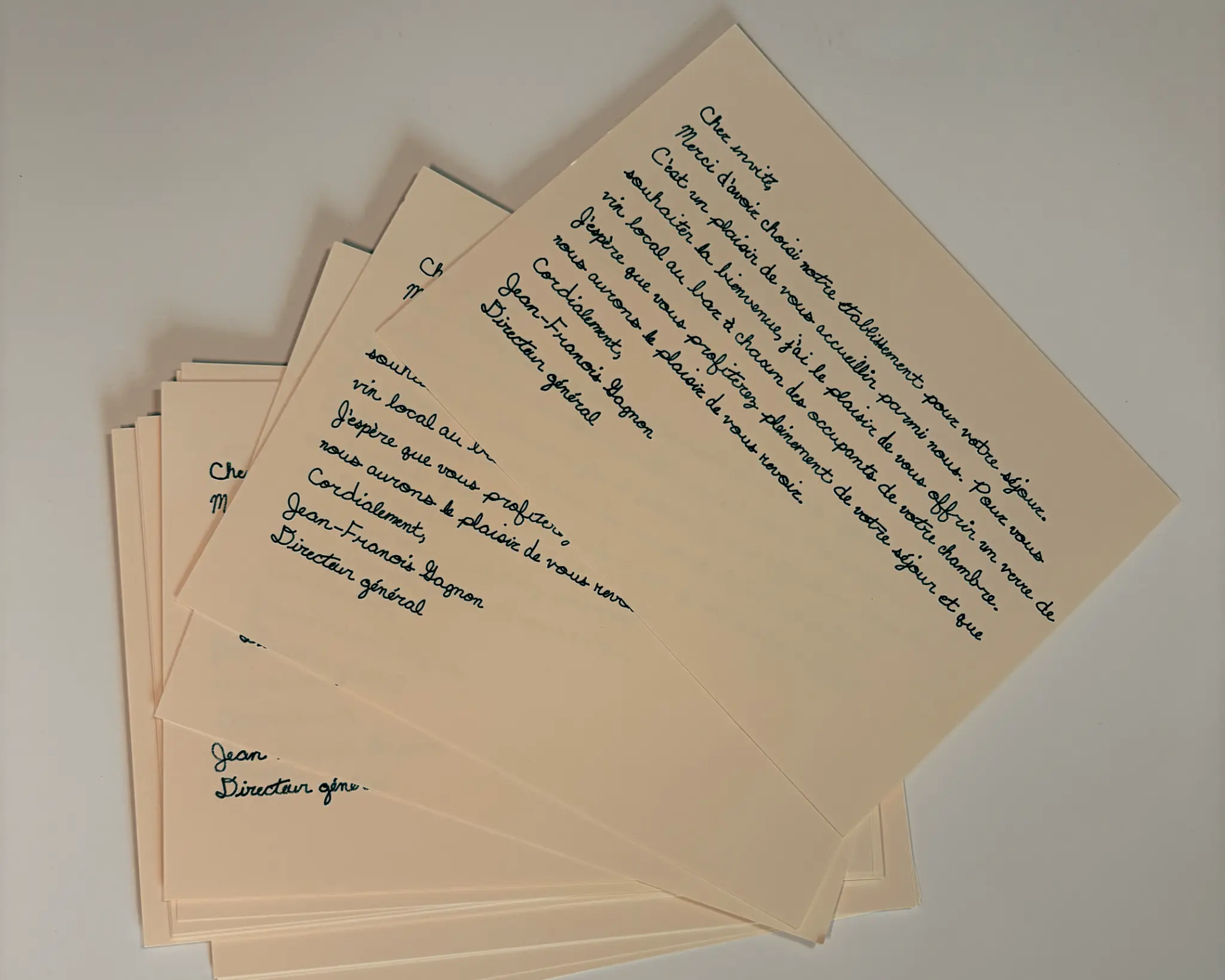 Lettres manuscrites Plume